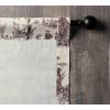 image:imageMaison d Hermine Curtains for Living Room 100 Cotton 108 inch Length One Panel Light Filtering Toile Curtains for Bedroom Windows with Rod and Loop Pockets Drapes Calais Charcoal 50 W x 108 L