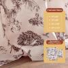 image:imageMaison d Hermine Curtains for Living Room 100 Cotton 108 inch Length One Panel Light Filtering Toile Curtains for Bedroom Windows with Rod and Loop Pockets Drapes Bonobo Brown 50 W x 108 L