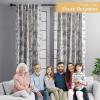 image:imageMaison d Hermine Curtains for Living Room 100 Cotton 108 inch Length One Panel Light Filtering Toile Curtains for Bedroom Windows with Rod and Loop Pockets Drapes Paradise Delft 50 W x 108 L