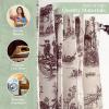 image:imageMaison d Hermine Curtains for Living Room 100 Cotton 108 inch Length One Panel Light Filtering Toile Curtains for Bedroom Windows with Rod and Loop Pockets Drapes Calais Charcoal 50 W x 108 L