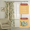 image:imageMaison d Hermine Curtains for Living Room 100 Cotton 108 inch Length Two Panel Light Filtering Curtains for Windows with Rod and Loop Pockets Solstice  Garden Glade 50 W x 108 L