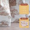 image:imageMaison d Hermine Curtains for Living Room 100 Cotton 108 inch Length Two Panels Light Filtering Toile Curtains for Bedroom Windows with Rod and Loop Pockets Drapes Trianon Brown 50 W x 108 L