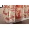 image:imageMaison d Hermine Curtains for Living Room 100 Cotton 108 inch Length Two Panels Light Filtering Toile Curtains for Bedroom Windows with Rod and Loop Pockets Drapes Calais Cardinal 50 W x 108 L