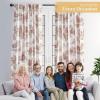 image:imageMaison d Hermine Curtains for Living Room 100 Cotton 108 inch Length Two Panels Light Filtering Toile Curtains for Bedroom Windows with Rod and Loop Pockets Drapes Trianon Brown 50 W x 108 L