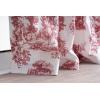 image:imageMaison d Hermine Curtains for Living Room 100 Cotton 124 inch Length One Panel Light Filtering Toile Curtains for Bedroom Windows with Rod and Loop Pockets Drapes Trianon Red 50 W x 124 L
