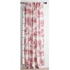 image:imageMaison d Hermine Curtains for Living Room 100 Cotton 124 inch Length One Panel Light Filtering Toile Curtains for Bedroom Windows with Rod and Loop Pockets Drapes Trianon Red 50 W x 124 L