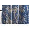 image:imageMaison d Hermine Curtains for Living Room 100 Cotton 124 inch Length One Panel Light Filtering Toile Curtains for Bedroom Windows with Rod and Loop Pockets Drapes Joli Jouy Blue 50 W x 124 L
