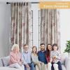 image:imageMaison d Hermine Curtains for Living Room 100 Cotton 124 inch Length Two Panel Light Filtering Curtains for Windows with Rod and Loop Pockets Feuillage  Light Taupe 50 W x 124 L