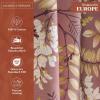 image:imageMaison d Hermine Curtains for Living Room 100 Cotton 124 inch Length Two Panel Light Filtering Curtains for Windows with Rod and Loop Pockets Feuillage  Cameo Brown 50 W x 124 L