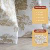 image:imageMaison d Hermine Curtains for Living Room 100 Cotton 124 inch Length Two Panels Light Filtering Toile Curtains for Bedroom Windows with Rod and Loop Pockets Drapes Trianon Bronze 50 W x 124 L