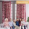 image:imageMaison d Hermine Curtains for Living Room 100 Cotton 84 inch Length One Panel Light Filtering Toile Curtains for Bedroom Windows with Rod and Loop Pockets Drapes Joli Jouy Red 50 W x 84 L