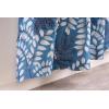 image:imageMaison d Hermine Curtains for Living Room 100 Cotton 84 inch Length Two Panel Light Filtering Curtains for Windows with Rod and Loop Pockets Feuillage  Air Force Blue 50 W x 84 L