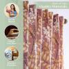 image:imageMaison d Hermine Curtains for Living Room 100 Cotton 84 inch Length Two Panel Light Filtering Curtains for Windows with Rod and Loop Pockets Feuillage  Cameo Brown 50 W x 84 L