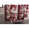 image:imageMaison d Hermine Curtains for Living Room 100 Cotton 84 inch Length Two Panels Light Filtering Toile Curtains for Bedroom Windows with Rod and Loop Pockets Drapes Joli Jouy Red 50 W x 84 L