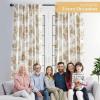 image:imageMaison d Hermine Curtains for Living Room 100 Cotton 84 inch Length Two Panels Light Filtering Toile Curtains for Bedroom Windows with Rod and Loop Pockets Drapes Trianon Bronze 50 W x 84 L