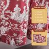image:imageMaison d Hermine Curtains for Living Room 100 Cotton 84 inch Length Two Panels Light Filtering Toile Curtains for Bedroom Windows with Rod and Loop Pockets Drapes Joli Jouy Red 50 W x 84 L