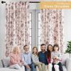 image:imageMaison d Hermine Curtains for Living Room 100 Cotton 84 inch Length Two Panels Light Filtering Toile Curtains for Bedroom Windows with Rod and Loop Pockets Drapes Bonobo Brown 50 W x 84 L