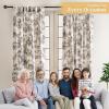 image:imageMaison d Hermine Curtains for Living Room 100 Cotton 96 inch Length One Panel Light Filtering Toile Curtains for Bedroom Windows with Rod and Loop Pockets Drapes Savana Jouy Black 50 W x 96 L