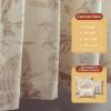 image:imageMaison d Hermine Curtains for Living Room 100 Cotton 96 inch Length One Panel Light Filtering Toile Curtains for Bedroom Windows with Rod and Loop Pockets Drapes Paradise Almond 50 W x 96 L