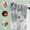image:imageMaison d Hermine Curtains for Living Room 100 Cotton 96 inch Length One Panel Light Filtering Toile Curtains with Rod and Loop Pockets Calais Antique Green White Background 50 W x 96 L