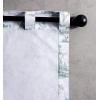 image:imageMaison d Hermine Curtains for Living Room 100 Cotton 96 inch Length One Panel Light Filtering Toile Curtains with Rod and Loop Pockets Calais Antique Green White Background 50 W x 96 L