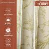 image:imageMaison d Hermine Curtains for Living Room 100 Cotton 96 inch Length Two Panels Light Filtering Toile Curtains for Bedroom Windows with Rod and Loop Pockets Drapes Paradise Sage 50 W x 96 L