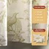 image:imageMaison d Hermine Curtains for Living Room 100 Cotton 96 inch Length Two Panels Light Filtering Toile Curtains for Bedroom Windows with Rod and Loop Pockets Drapes Paradise Sage 50 W x 96 L