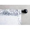 image:imageMaison d Hermine Curtains for Living Room 100 Cotton 96 inch Length Two Panels Light Filtering Toile Curtains with Rod and Loop Pockets The Miller Paloma Gray White Background 50 W x 96 L