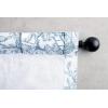 image:imageMaison d Hermine Curtains for living room 100 Cotton 108 inch length One Panel Light Filtering Toile Curtains for Bedroom with rod and loop Pockets The Miller Blue White Background 50W x 108L