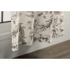 image:imageMaison d Hermine Curtains for living room 100 Cotton 96 inch length Two Panels Light Filtering Toile Curtains for Bedroom Windows with rod and loop Pockets Drapes Paradise Mid Night 50W x 96L