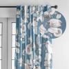 image:imageMaison d Hermine Curtains for Living Room 100 Cotton 108 inch Length One Panel Light Filtering Curtains for Windows with Rod and Loop Pockets Easter Decorations Manon  Blue 50 W x 108 L