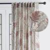 image:imageMaison d Hermine Curtains for Living Room 100 Cotton 108 inch Length One Panel Light Filtering Curtains for Windows with Rod and Loop Pockets Feuillage  Light Taupe 50 W x 108 L