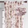 image:imageMaison d Hermine Curtains for Living Room 100 Cotton 108 inch Length One Panel Light Filtering Toile Curtains for Bedroom Windows with Rod and Loop Pockets Drapes Bonobo Brown 50 W x 108 L