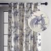 image:imageMaison d Hermine Curtains for Living Room 100 Cotton 108 inch Length One Panel Light Filtering Toile Curtains for Bedroom Windows with Rod and Loop Pockets Drapes Paradise Delft 50 W x 108 L