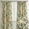 image:imageMaison d Hermine Curtains for Living Room 100 Cotton 108 inch Length Two Panel Light Filtering Curtains for Windows with Rod and Loop Pockets Solstice  Garden Glade 50 W x 108 L