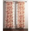 image:imageMaison d Hermine Curtains for Living Room 100 Cotton 108 inch Length Two Panels Light Filtering Toile Curtains for Bedroom Windows with Rod and Loop Pockets Drapes Calais Cardinal 50 W x 108 L