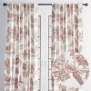 image:imageMaison d Hermine Curtains for Living Room 100 Cotton 108 inch Length Two Panels Light Filtering Toile Curtains for Bedroom Windows with Rod and Loop Pockets Drapes Trianon Brown 50 W x 108 L