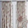 image:imageMaison d Hermine Curtains for Living Room 100 Cotton 124 inch Length Two Panel Light Filtering Curtains for Windows with Rod and Loop Pockets Feuillage  Light Taupe 50 W x 124 L