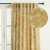 image:imageMaison d Hermine Curtains for Living Room 100 Cotton 84 inch Length One Panel Light Filtering Curtains for Windows with Rod and Loop Pockets Easter Decorations Louxor  Dark Beige 50 W x 84 L