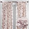 image:imageMaison d Hermine Curtains for Living Room 100 Cotton 84 inch Length Two Panels Light Filtering Toile Curtains for Bedroom Windows with Rod and Loop Pockets Drapes Bonobo Brown 50 W x 84 L