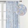 image:imageMaison d Hermine Curtains for Living Room 100 Cotton 96 inch Length One Panel Light Filtering Curtains for Windows with Rod and Loop Pockets Easter Decorations Celeste 50 W x 96 L