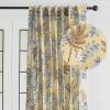 image:imageMaison d Hermine Curtains for Living Room 100 Cotton 96 inch Length One Panel Light Filtering Curtains for Windows with Rod and Loop Pockets Easter decorations Feuillage  Light Ecru 50W x 96L