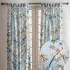 image:imageMaison d Hermine Curtains for Living Room 100 Cotton 96 inch Length Two Panel Light Filtering Curtains for Windows with Rod and Loop Pockets Easter Decorations Hokuzai  Blue 50 W x 96 L