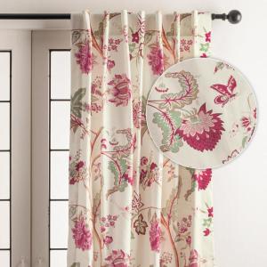 image:imageMaison d Hermine Curtains for Living Room 100 Cotton 108 inch Length One Panel Light Filtering Curtains for Windows with Rod and Loop Pockets Easter Decorations Chantilly 50 W x 108 L