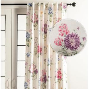 image:imageMaison d Hermine Curtains for Living Room 100 Cotton 108 inch Length One Panel Light Filtering Curtains for Windows with Rod and Loop Pockets Easter Decorations Swyncombe  Multi 50 W x 108 L