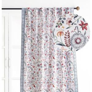 image:imageMaison d Hermine Curtains for Living Room 100 Cotton 108 inch Length One Panel Light Filtering Curtains for Windows with Rod and Loop Pockets Easter Decorations Nellore 50 W x 108 L