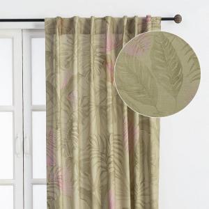 image:imageMaison d Hermine Curtains for Living Room 100 Cotton 108 inch Length One Panel Light Filtering Curtains for Windows with Rod and Loop Pockets Easter decorations Creole  Olive Grey 50W x 108L