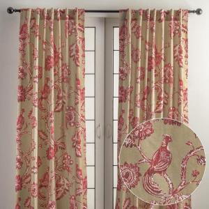 image:imageMaison d Hermine Curtains for Living Room 100 Cotton 124 inch Length Two Panel Light Filtering Curtains for Windows with Rod and Loop Pockets Easter Decorations Bowral 50 W x 124 L