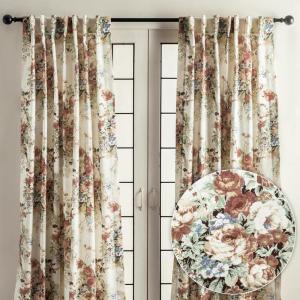 image:imageMaison d Hermine Curtains for Living Room 100 Cotton 84 inch Length Two Panel Light Filtering Curtains for Windows with Rod and Loop Pockets Easter Decorations Abbeville 50 W x 84 L