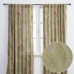 image:imageMaison d Hermine Curtains for Living Room 100 Cotton 84 inch Length Two Panel Light Filtering Curtains for Windows with Rod and Loop Pockets Easter Decorations Creole  Olive Grey 50 W x 84 L